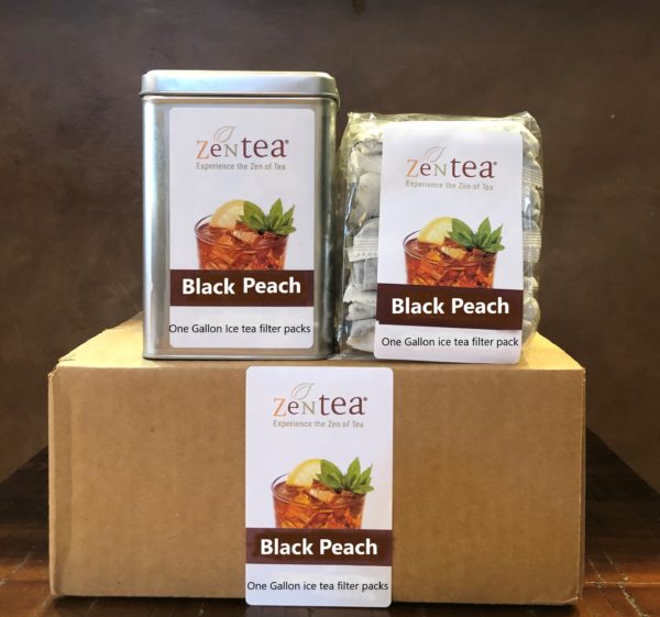 Black Peach ice tea one gallon bag